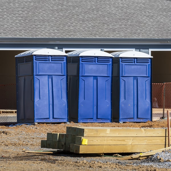 is there a specific order in which to place multiple portable toilets in Iowa Falls Iowa